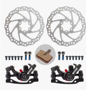 Kit Freio A Disco 160mm Mecânico Pinça/disco/adaptador paco