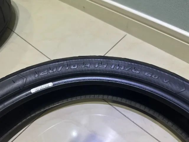 Pneu moto BMW GS Metzeler Tourance Next 120/70 R19 (alemao) usado - Dianteiro - Foto 3
