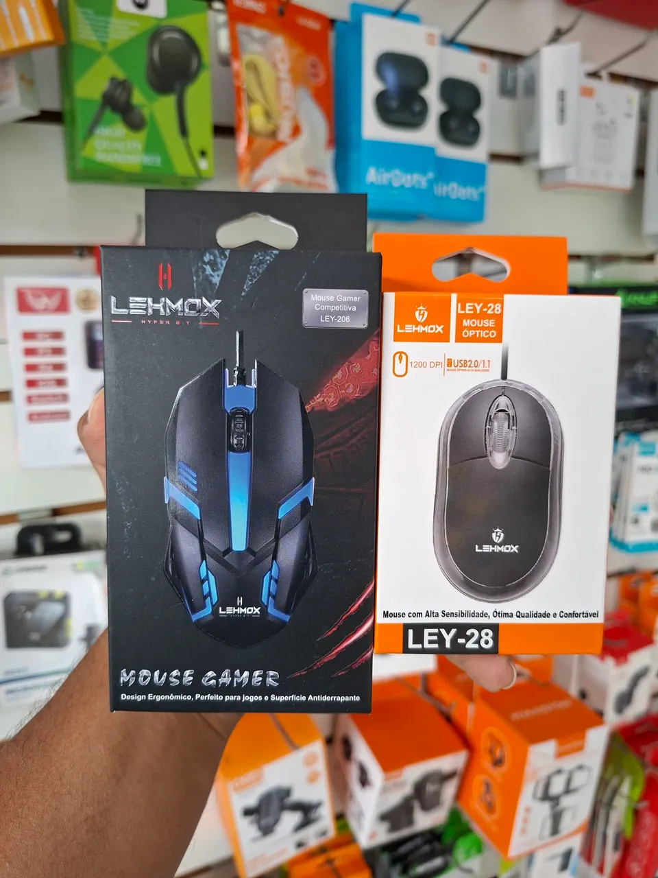 Mouse Óptico com Fio Usb Lehmox - Ley-1504 - Periféricos e