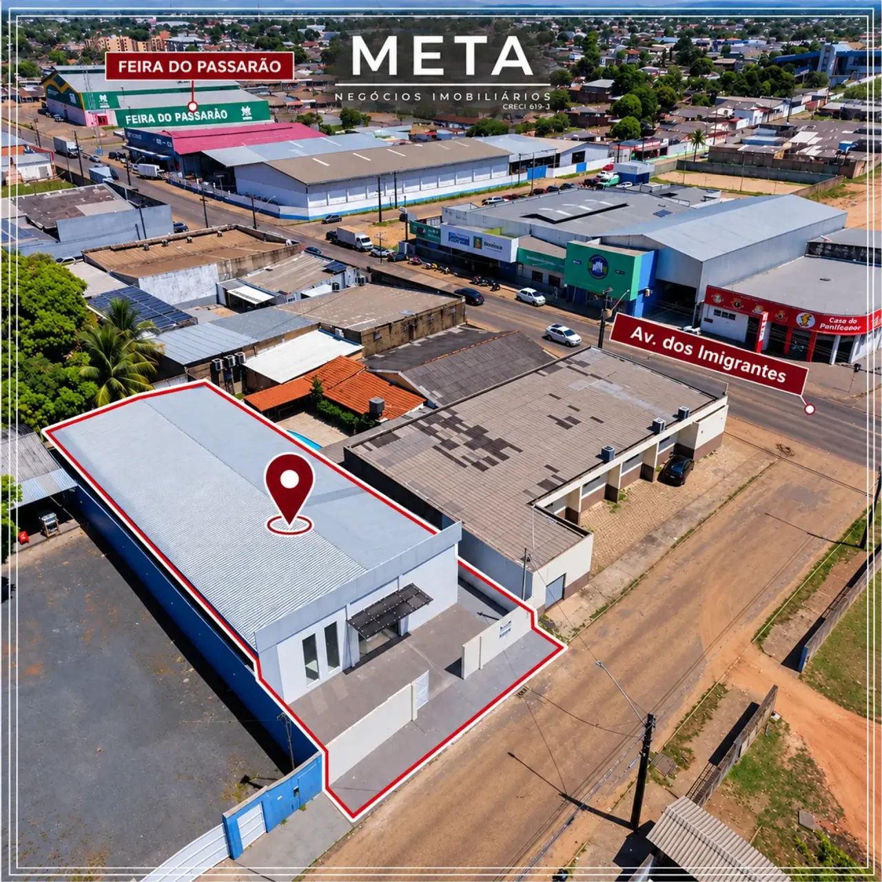 ALUGA-SE PRÉDIO COMERCIAL NO BAIRRO BURITIS