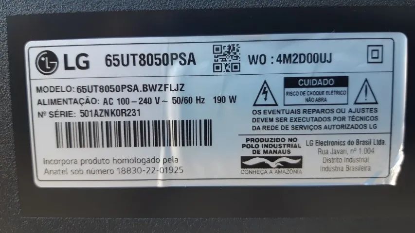 Barra de Led da Tv LG 65 polegadas 65UT8050PSA - Foto 5