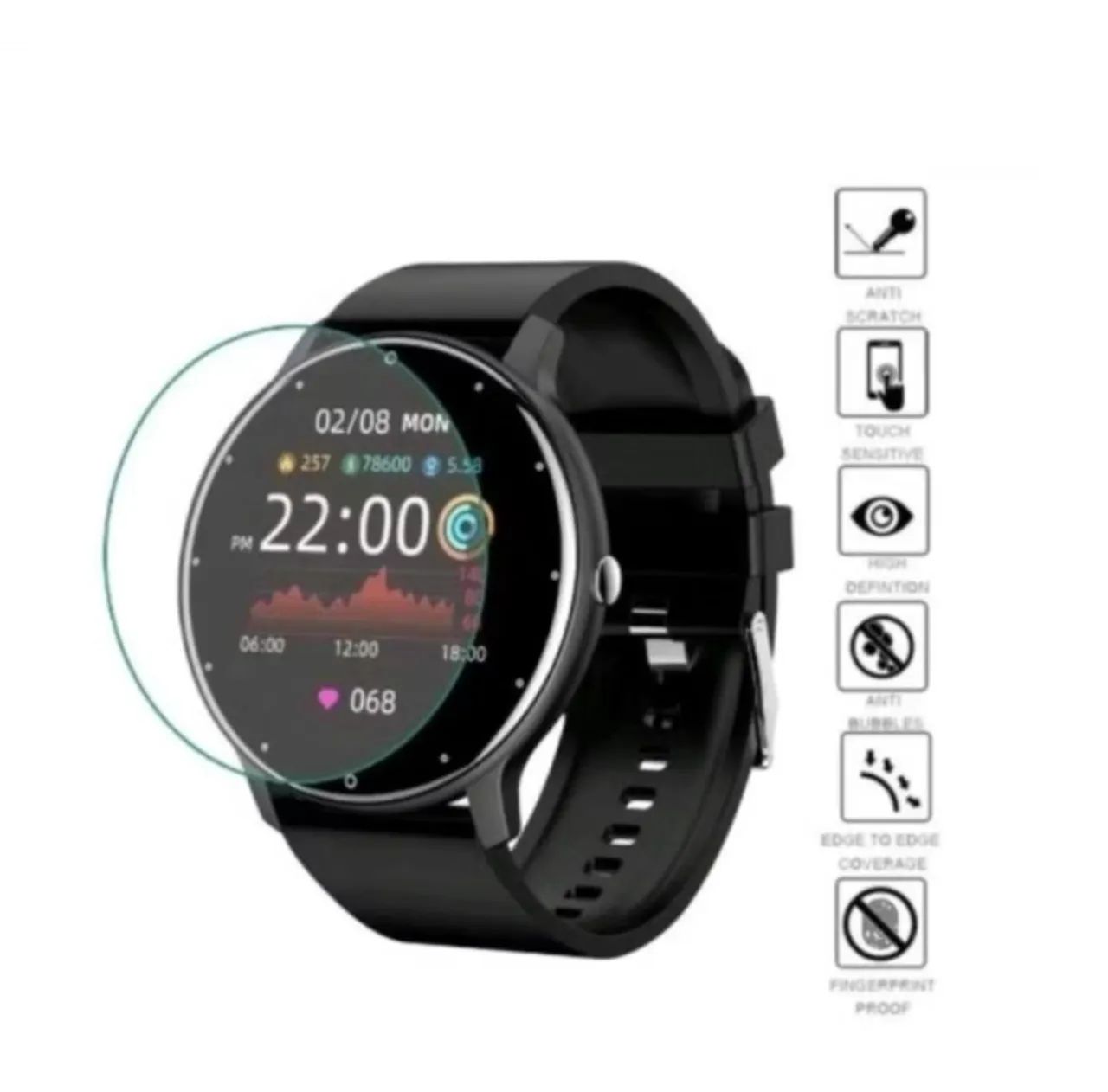 Película Garmin Forerunner 165 Fosca com 4 unidades - Foto 2