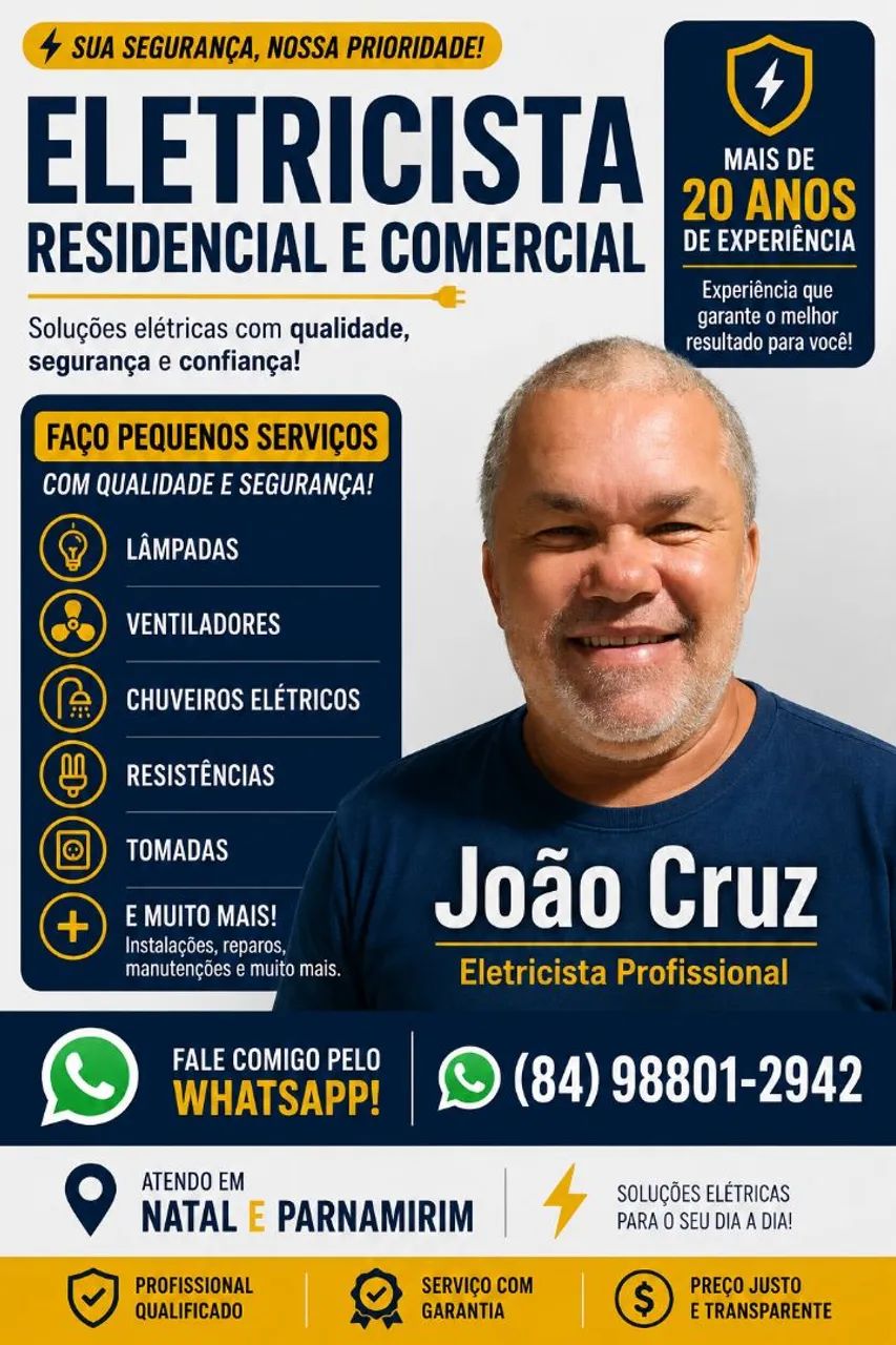 Eletricista Residencial e Comercial 