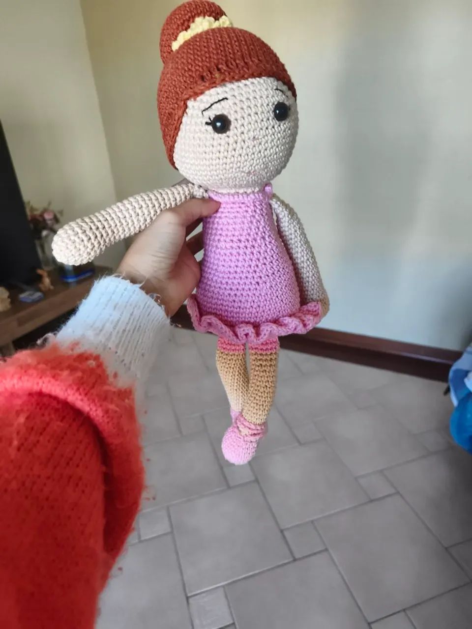 Kit bonecas de amigurumi e pano  - Foto 2