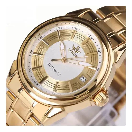 Rélogio Automático Dourado Conservado - Foto 2