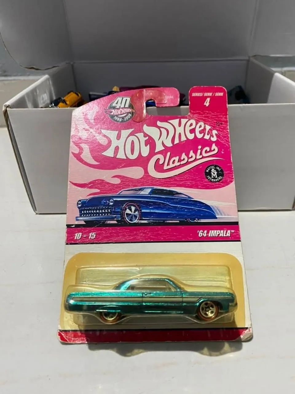 HotWheels Classics Series 4 #10 64 Impala Azul