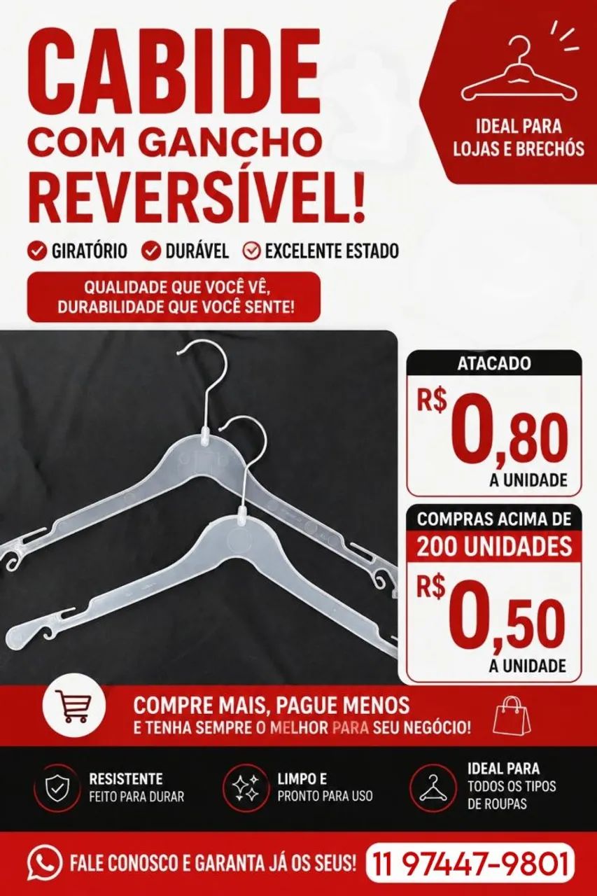 Cabides para organizar seu closet  - Foto 2