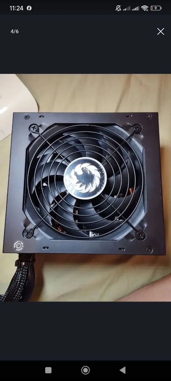 QUEIMADA: fonte gamemax 600w para desmanche - Foto 2
