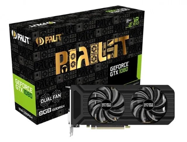 【動作未確認】Palit Geforce GTX 1080 8GB Placa de vídeo Palit nvidia GeForce GTX 1080 8gb gddr5x - Placas