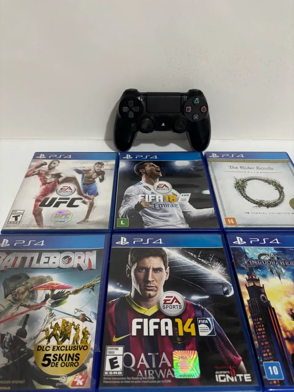CONTROLE PS4 + 6 JOGOS 