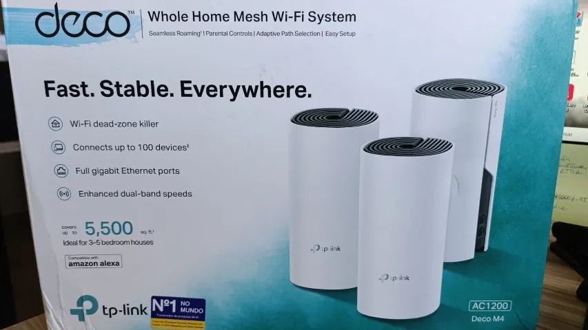 Roteador Deco M4 Tp-link (3 unidades) - Foto 2