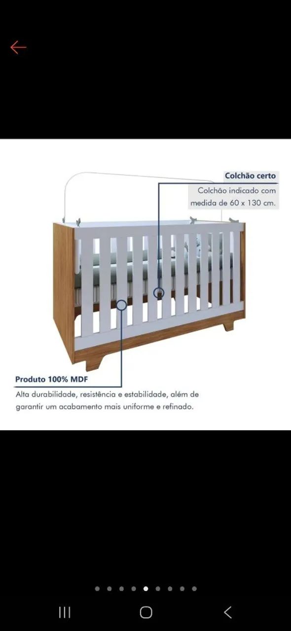 Berço evolutivo/mini cama(na caixa, novo, nunca aberto)  - Foto 2