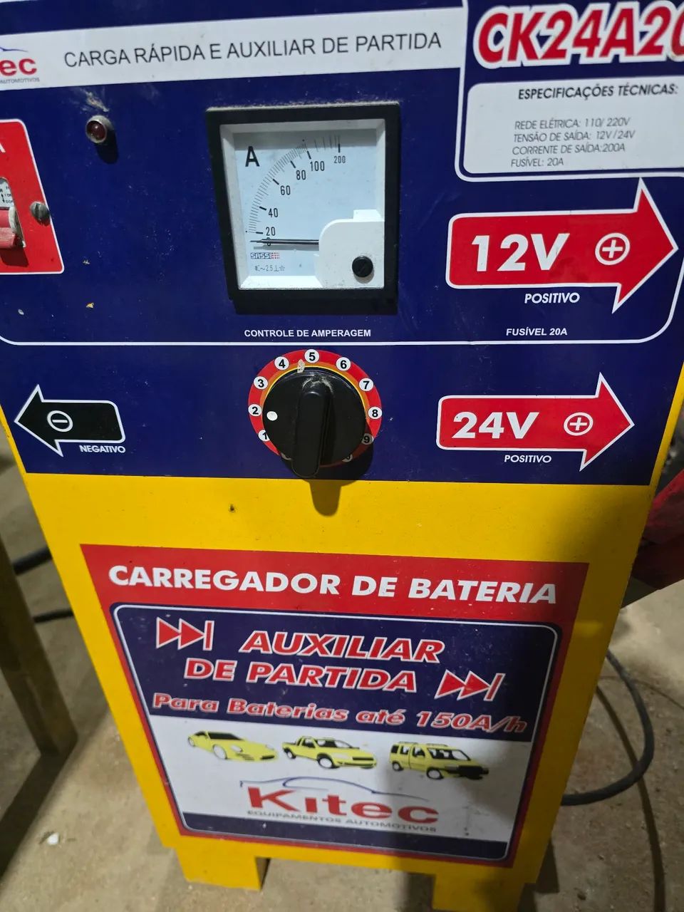CARREGADOR DE BATERIA 150A/H - Foto 3