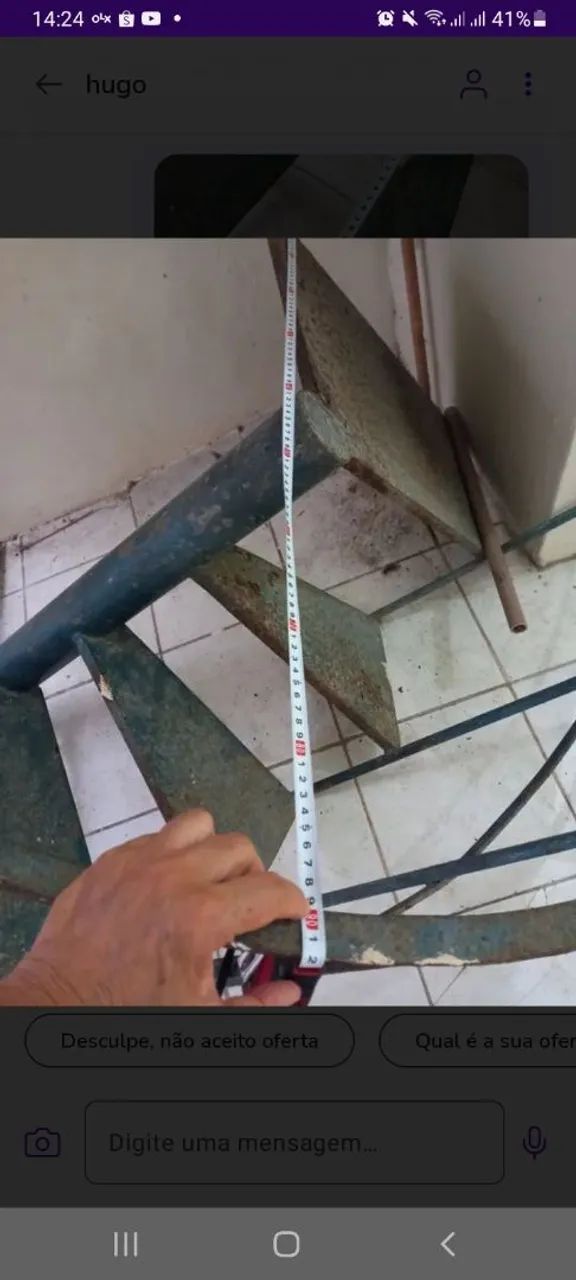Escada espiral de ferro. - Foto 4