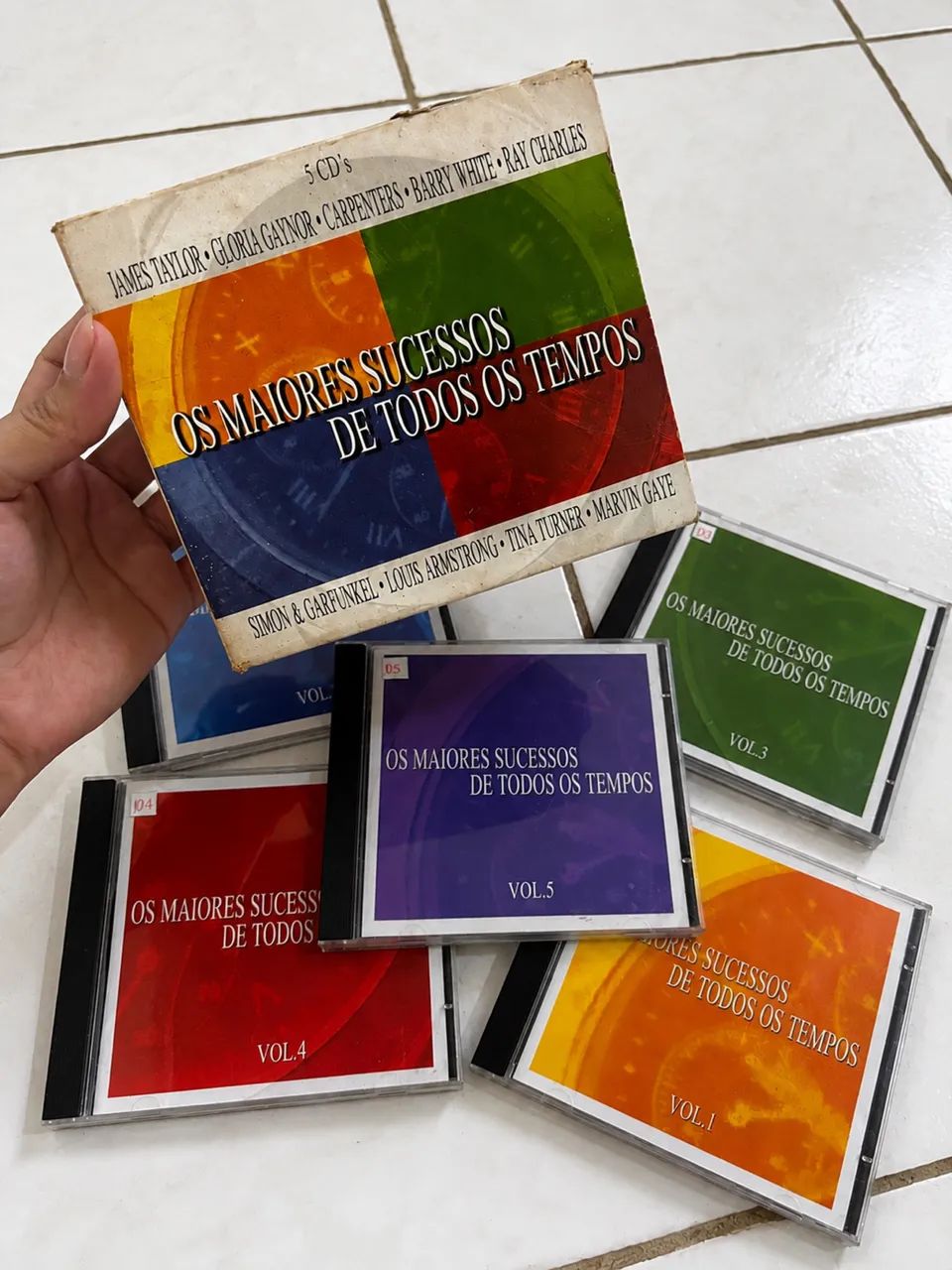 Box 5 CDs Originais Internacionais Flashback - Clássicos