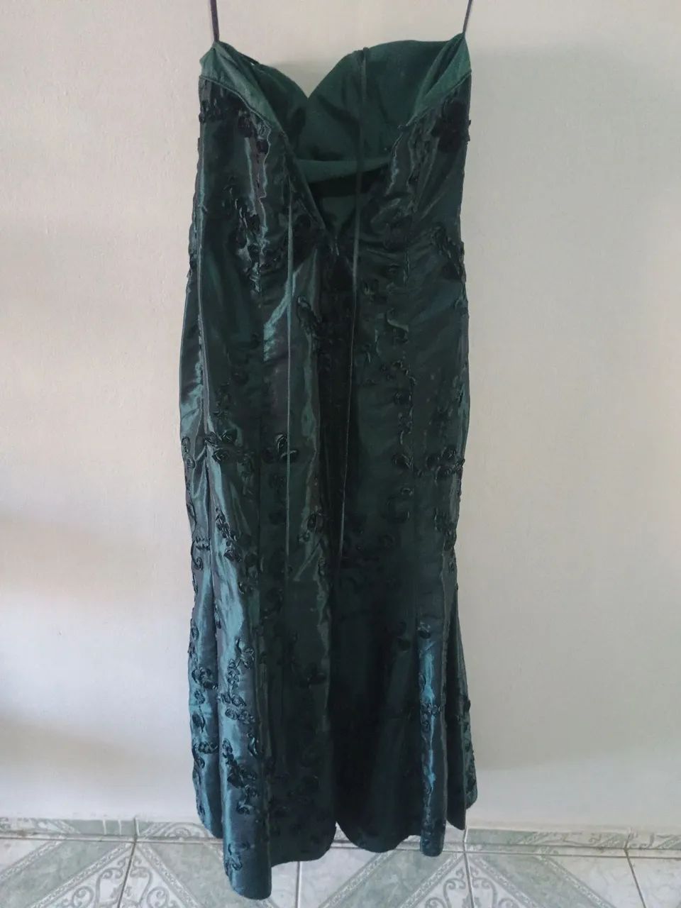 Vestido verde de baile