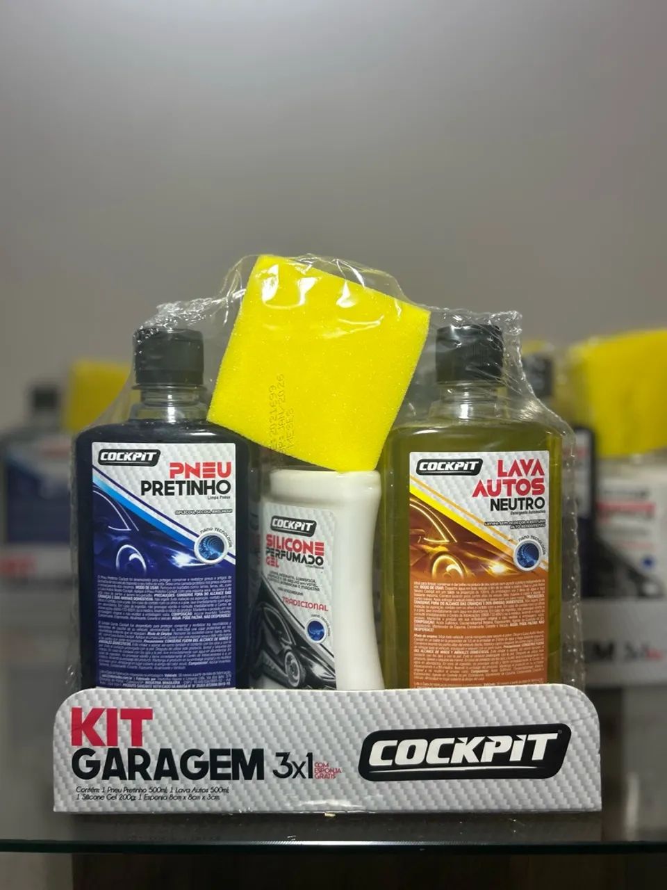 KIT LIMPEZA AUTOMOTIVA 3 EM 1 -> LACRADO