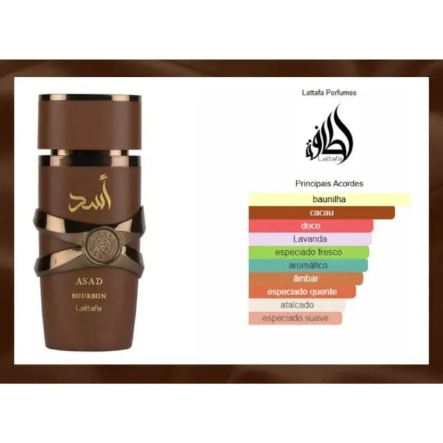 Perfume Árabe Asad Bourbon Lattafa 100ml Masculino  - Foto 5