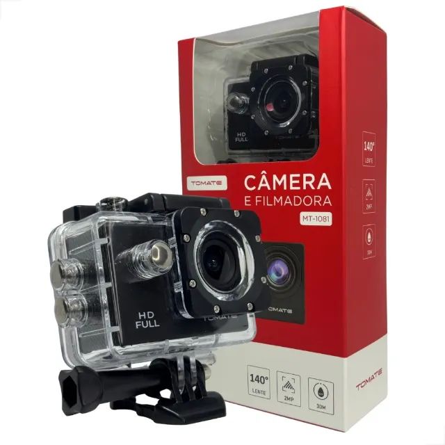 Câmera de Ação Tomate MT-1081 Full HD - Com Estojo Protetor - Foto 2