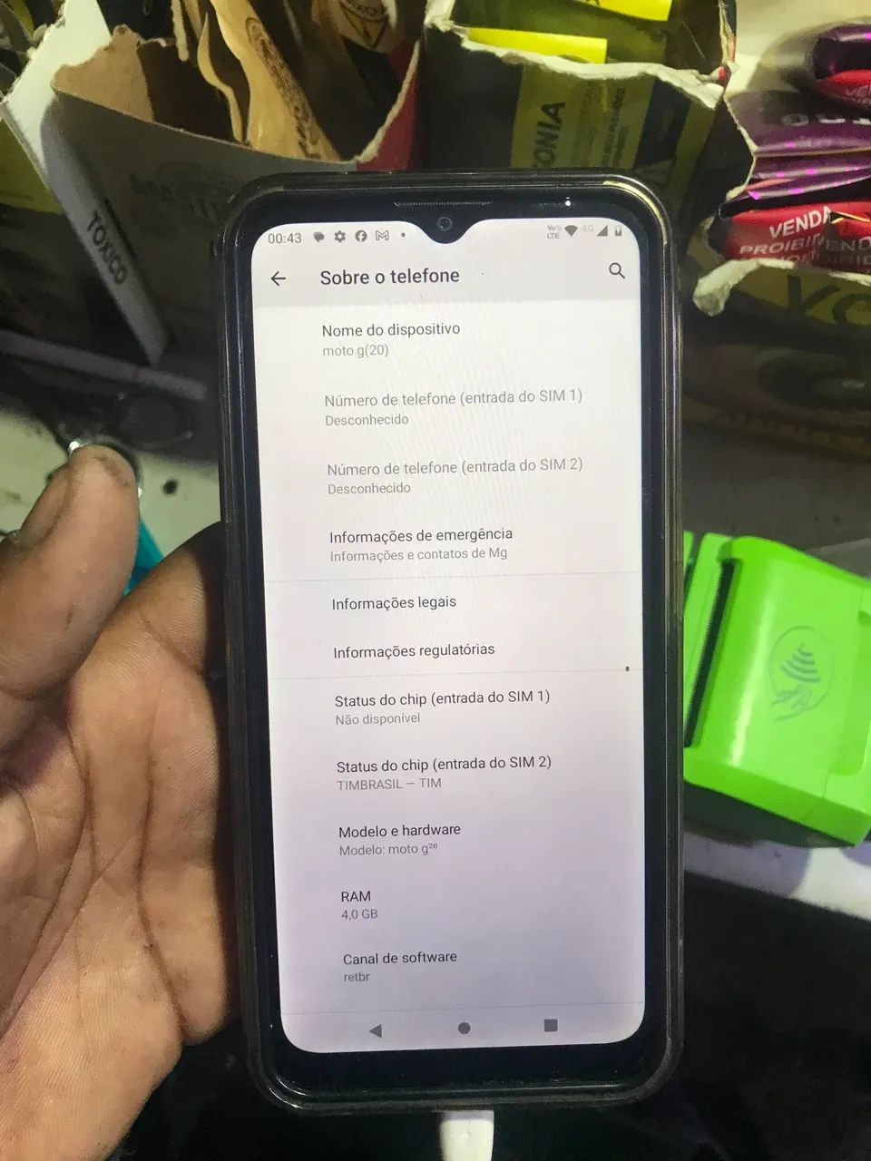 VENDO MOTO G 20 zero pra sair - Foto 3