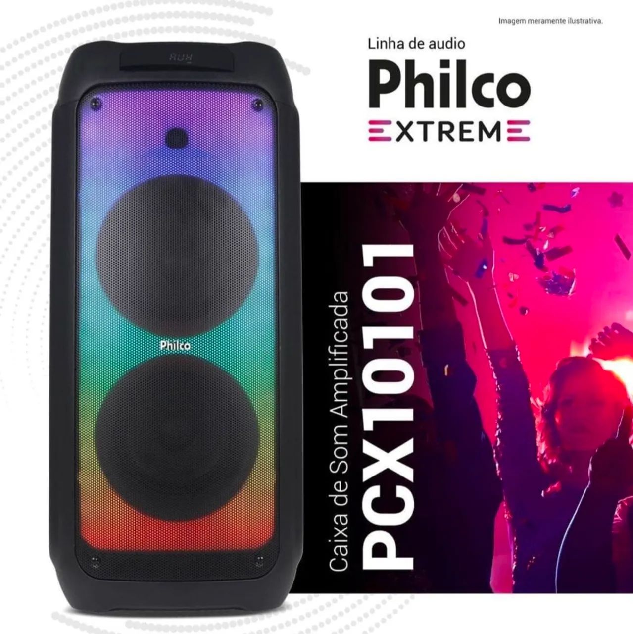 Caixa de Som Philco PCX10101, 2000W, Bateria 20h - Foto 4