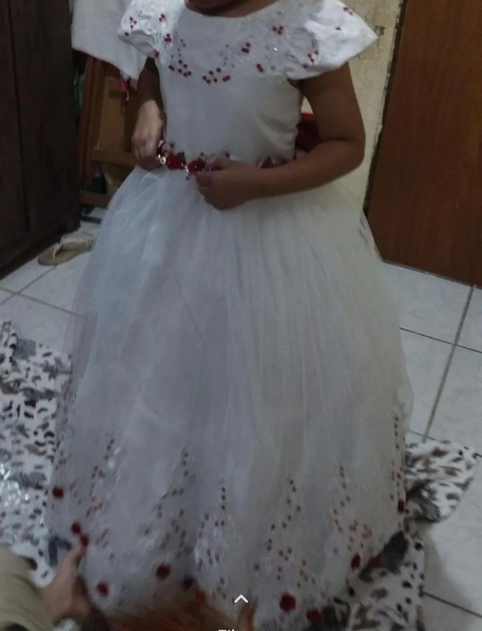 Vestido social infantil branco  - Foto 2