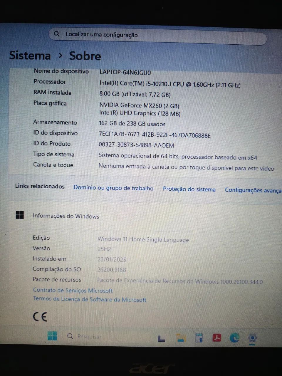 Notebook Acer Aspire I5 - Foto 3