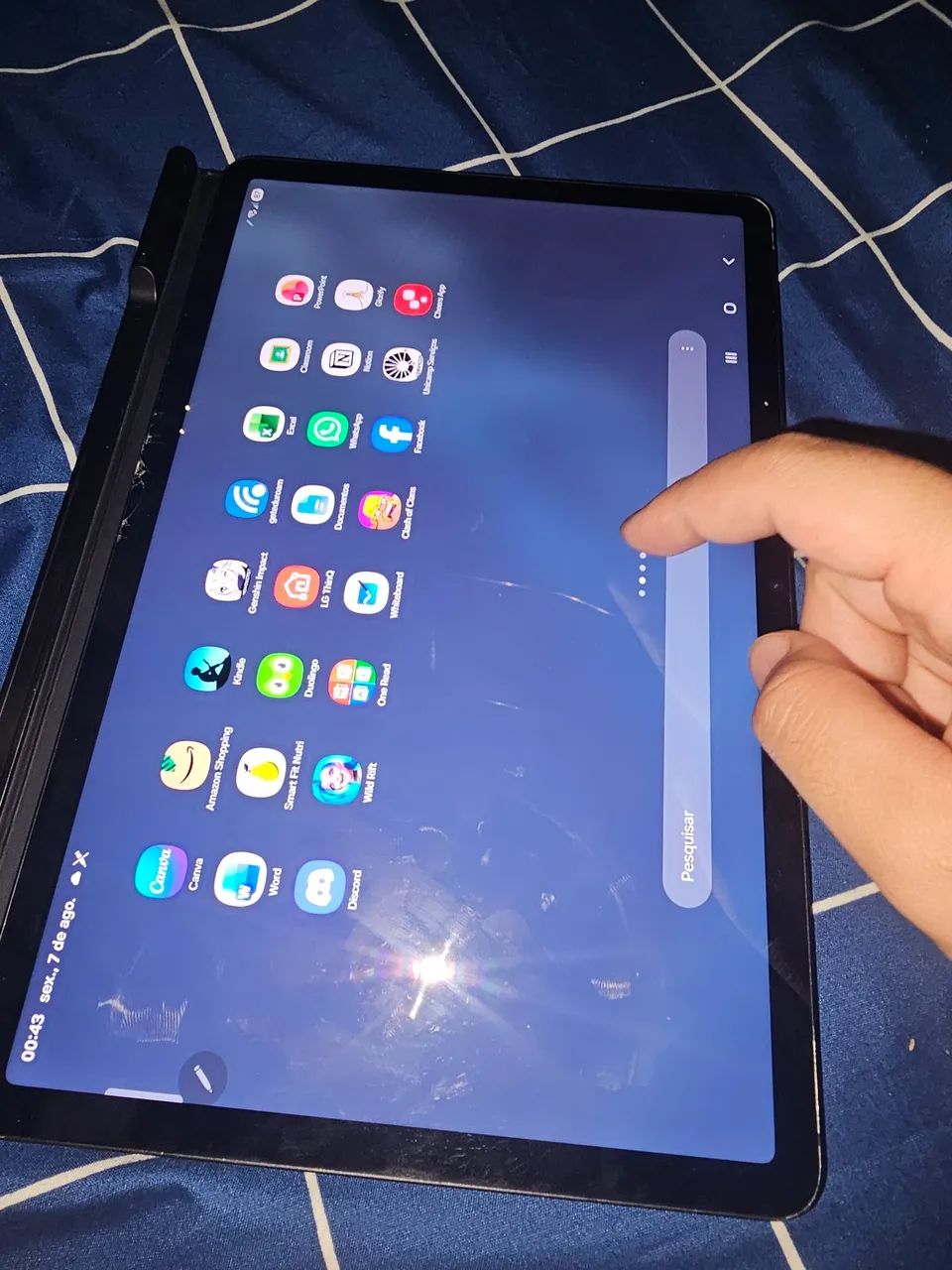 Samsung tab s8 256gb com pen e capa original ao toque  - Foto 2