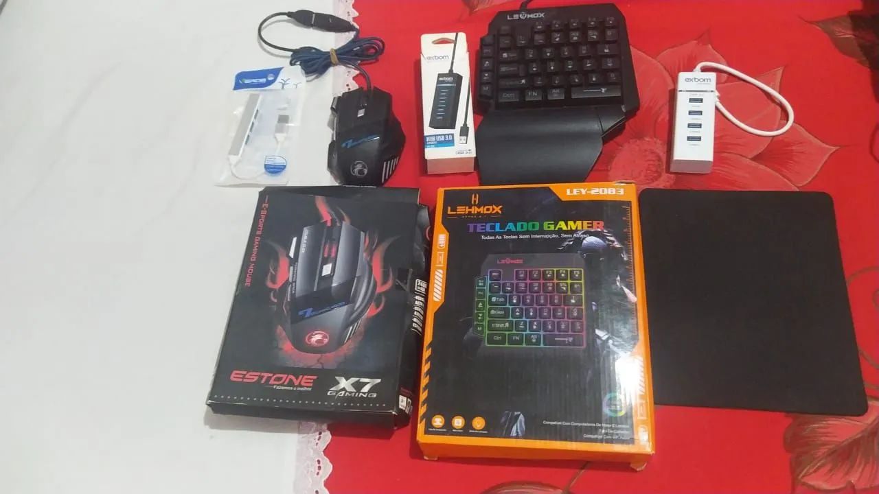 Teclado e mouse completo 