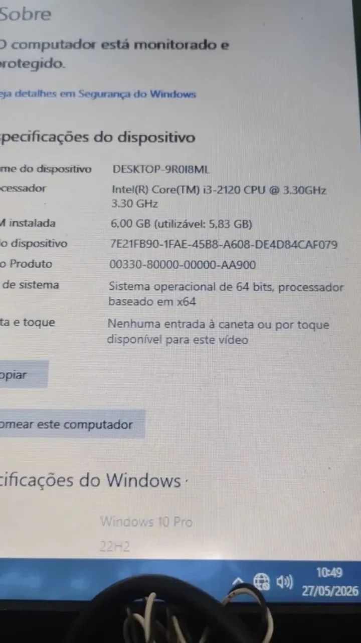 Computador Intel Core i3 @ 3.30Ghz, 6GB RAM, HD 500GB - Formatado e Atualizado - Foto 3