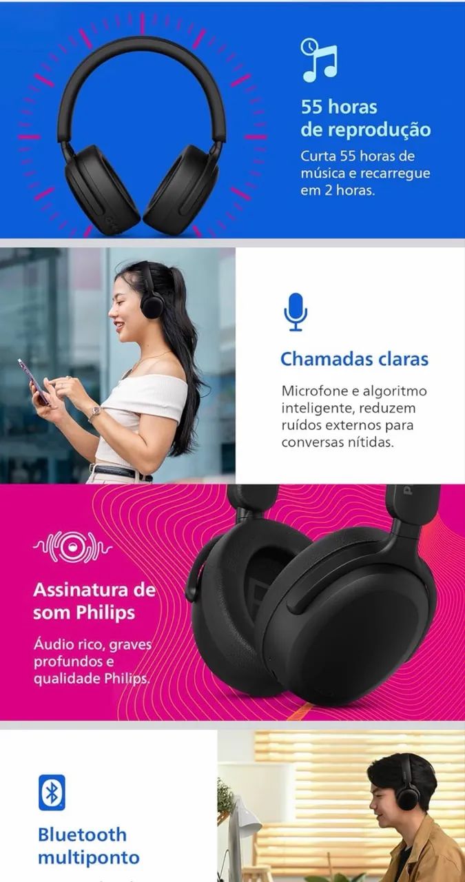 Fone Bluetooth PHILIPS - Foto 2