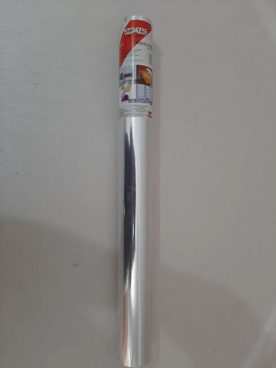Papel Contact Metalizado Prata VMP-TAC 10m Autoadesivo Novo - Foto 2