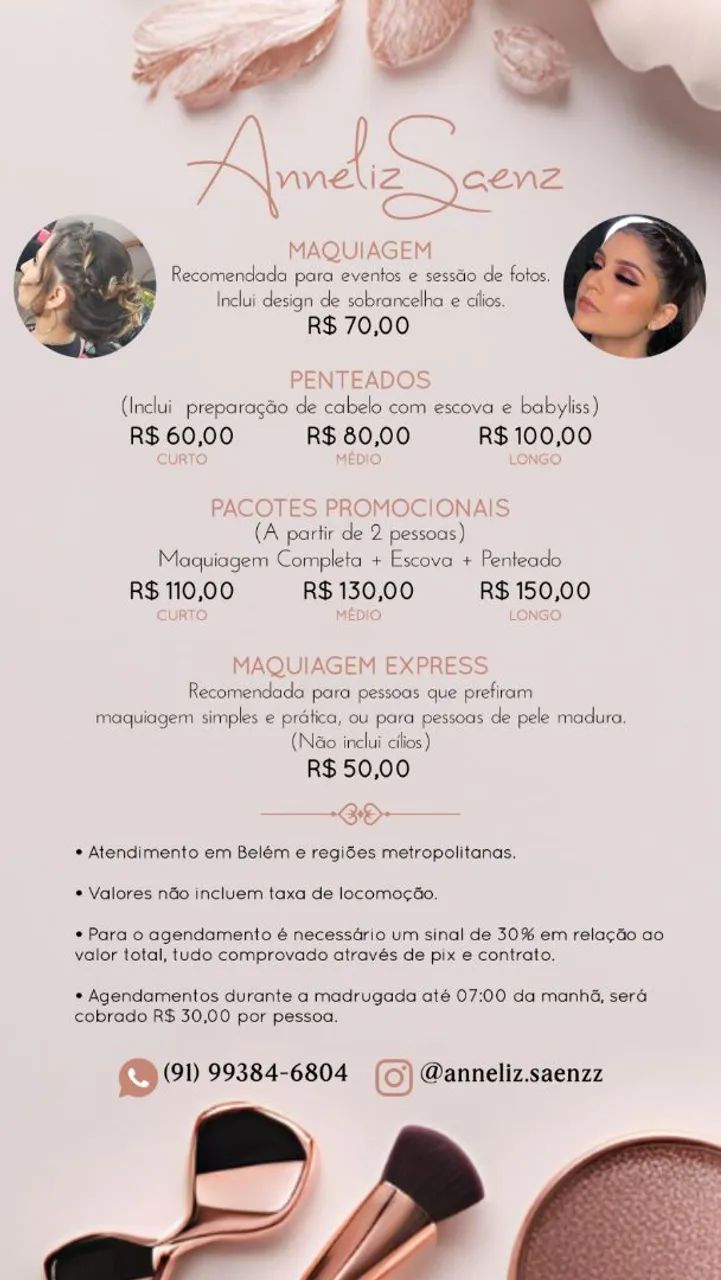 MAQUIAGEM PROFISSIONAL À DOMICÍLIO 