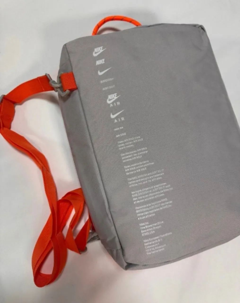 BOLSA NIKE LARANJA CINZA SHOESBAG - Foto 4