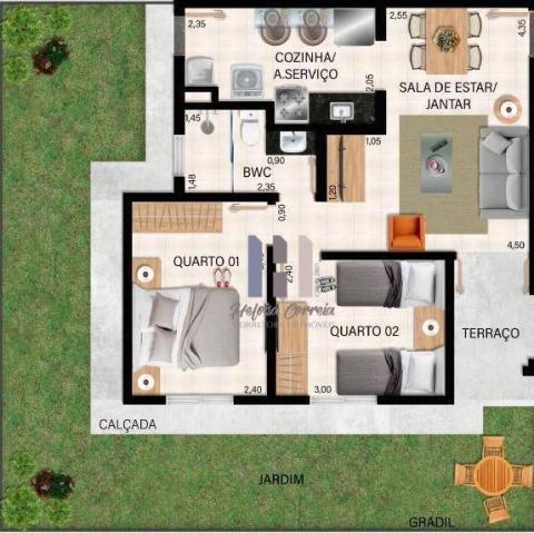 Apartamento com 2 dormitórios à venda, 48 m² por R$ 148.000 - Pium (Distrito Litoral) - Pa - Foto 2