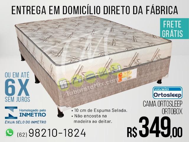 Selo do Inmetro!! Cama 10Cm Espuma Selada! Frete Grátis! Brindes 2 Travesseiros