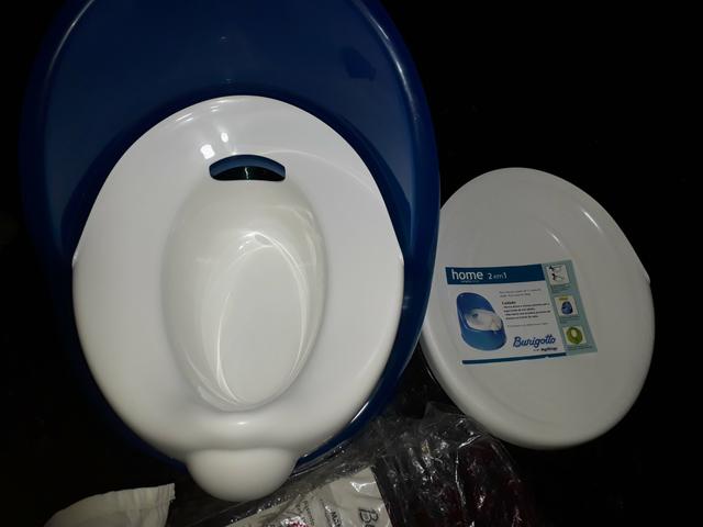 Troninho azul (vira banquinho tb) 2 em 1 home blue