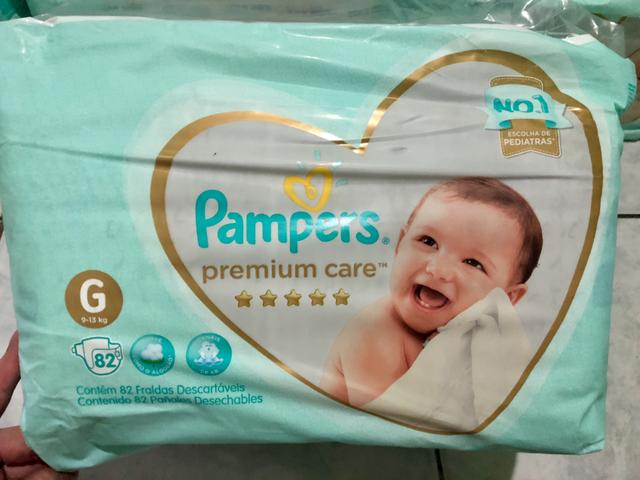 PROMOÇÃO! Fraldas Pampers Premium Care Tamanho G - Foto 2
