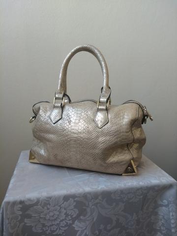 Bolsa metalizada dourada WJ