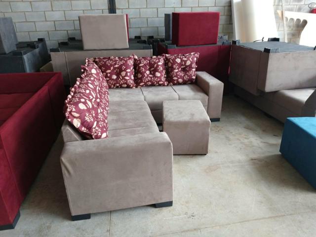 Sofa direto de fábrica com o Puff de brinde Whatsapp * - Foto 5