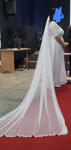 Vestido de Noiva com véu - Foto 2