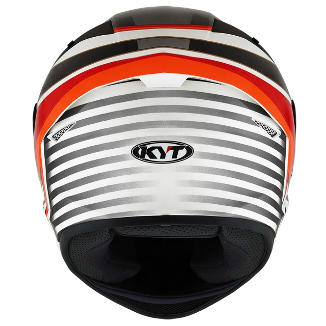 Capacete Kyt TT Course Emanuele Pirro - Vermelho Preto e Branco Novo - Foto 5
