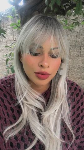 Wig-  com franja Platinada - Foto 5