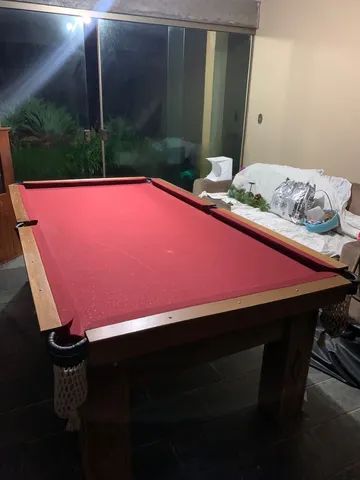 Mesa De Sinuca Gaveta Sem Ficheiro Caçapa Alumínio 1,90x1,15