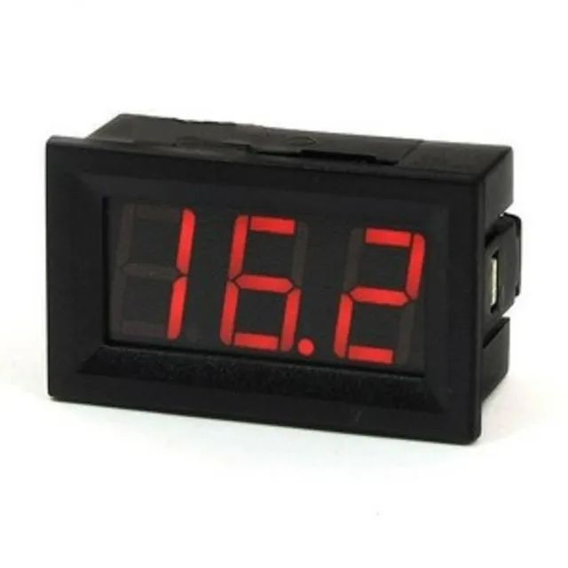 voltímetro Digital 03 fios - Vermelho ou Azul - Foto 3