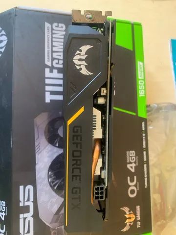 Placa de video asus geforce gtx 1650 4gb gddr6 tuf gaming online oc