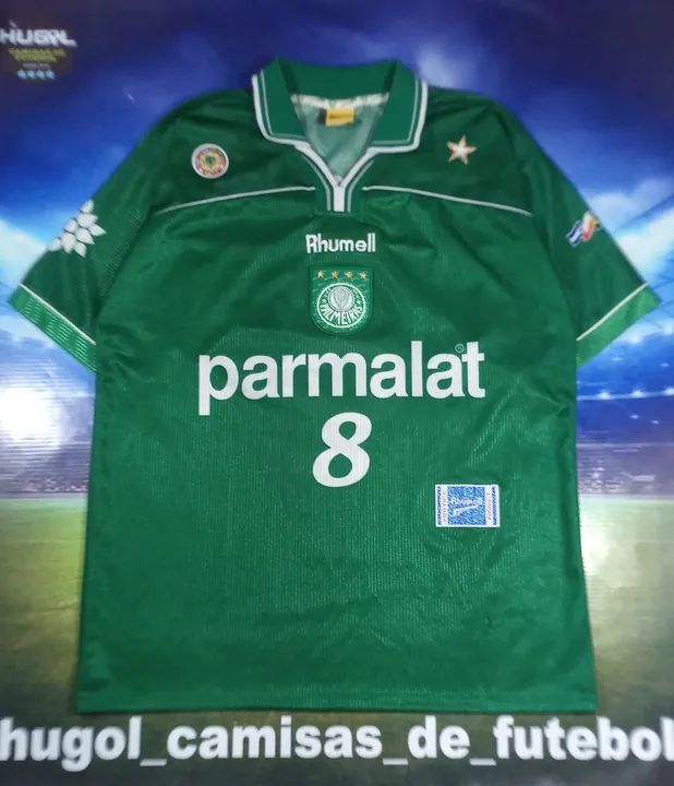Camisa do Palmeiras 1999 Rhumell #8 Tamanho G impecável 