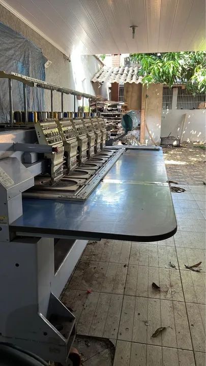 MAQUINA DE BORDADO 6 CABEÇAS 12 LINHAS SEGUNDA LINHA BARUDAN