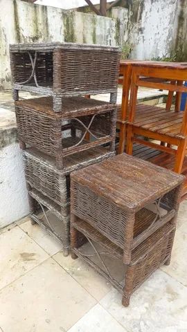 Mesa para Jardim área externa "Mesinhas rusticas  de cipó" Direto da Paraipaba - Foto 2