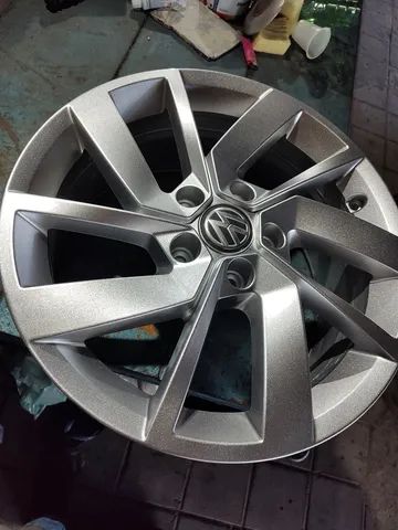Rodas original Jetta aro 17 em 10 xsem juros furacão 5x112 <br> - Foto 2